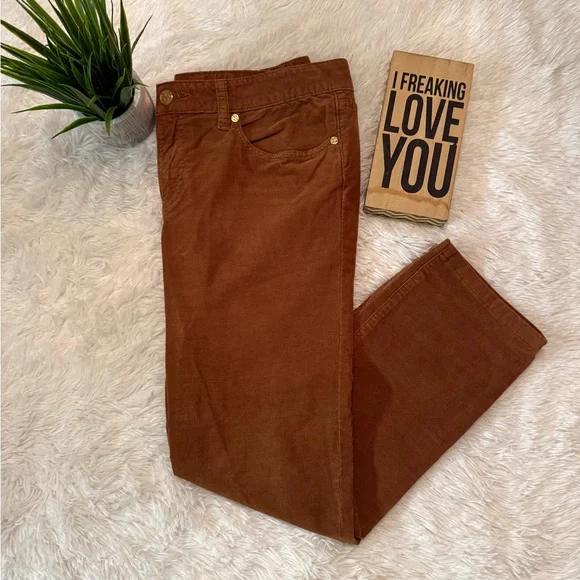 Tory Burch Ivy Super Skinny Corduroy Pants - Picture 2 of 9